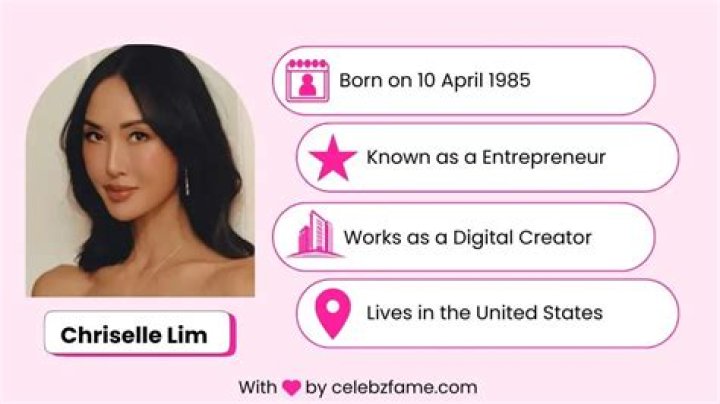 Chriselle Lim Height, Weight, Net Worth, Age, Birthday, Wikipedia, Who, Nationality, Biography